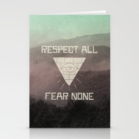 FEAR NONE Stationery Cards