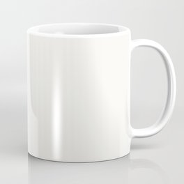 Creamy Off White Solid Color Pairs Farrow & Ball All White 2005 / Accent Shade / Hue All One Colour Coffee Mug