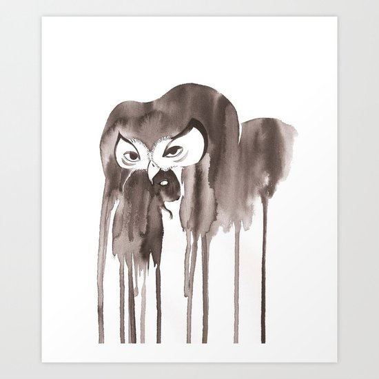 Owl Art Print