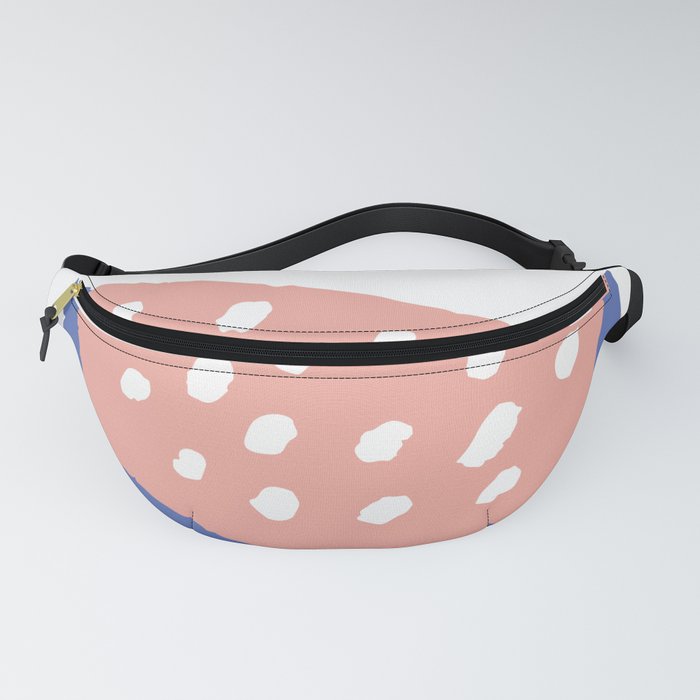 watermelon pink and blue Fanny Pack