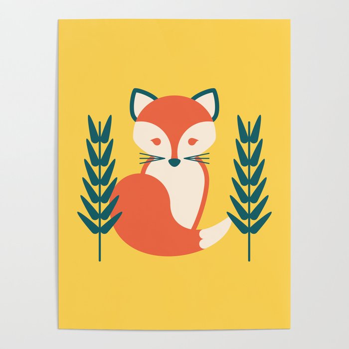 Fox in the Field Poster