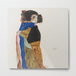EGON SCHIELE - Moa 1911 Metal Print | Egonschiele, Nude, Feminist, Museum, Contemporary, Digital, Illustration, Expressionist, Exhibition, Fineart 