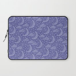 Celestial Majesty Moon and Clouds Laptop Sleeve