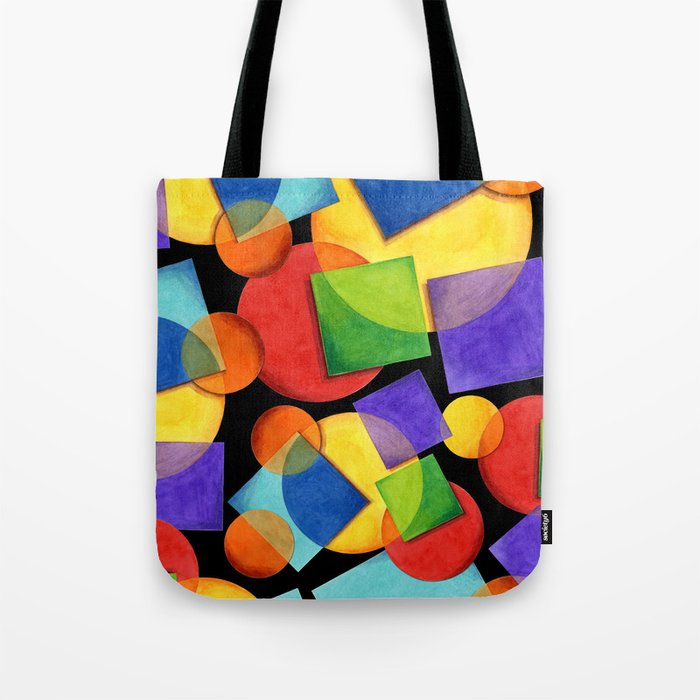 Candy Rainbow Geometric Tote Bag