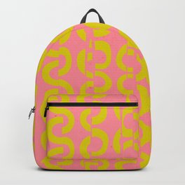 Circle chain pattern # candy pink  Backpack