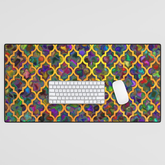 Moroccan Arabic pattern Desk Mat