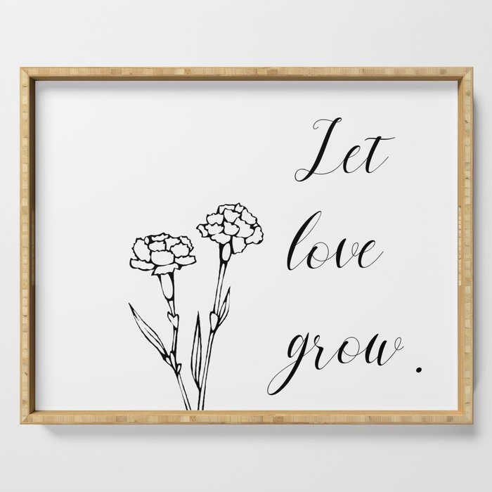 Let Love Grow Serving Tray