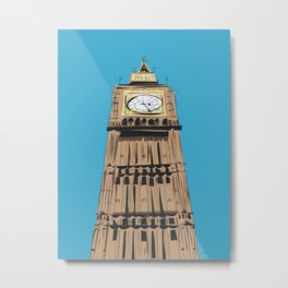 London Big Ben Metal Print | Architecture, Elizabethtower, Drawing, Adventure, England, King, Westminster, Color, Travel, Illustration 