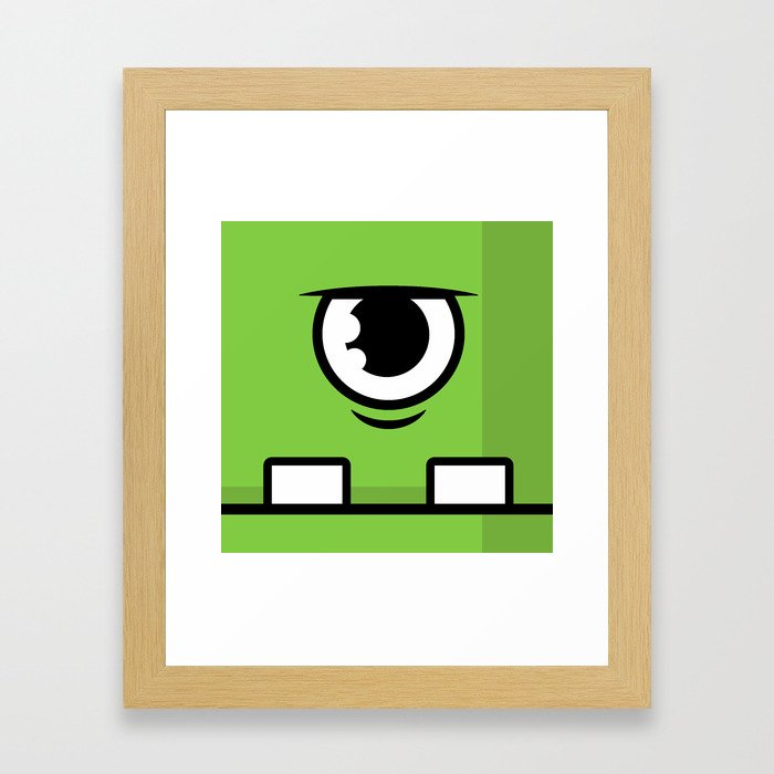 Monsters⁴ : Green Framed Art Print