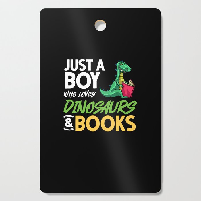 Dinosaur Book Reading Rex Read Funny Reader Cutting Board