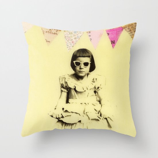 "Partially Amused" Throw Pillow