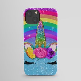 Rainbow Sparkle Unicorn iPhone Case