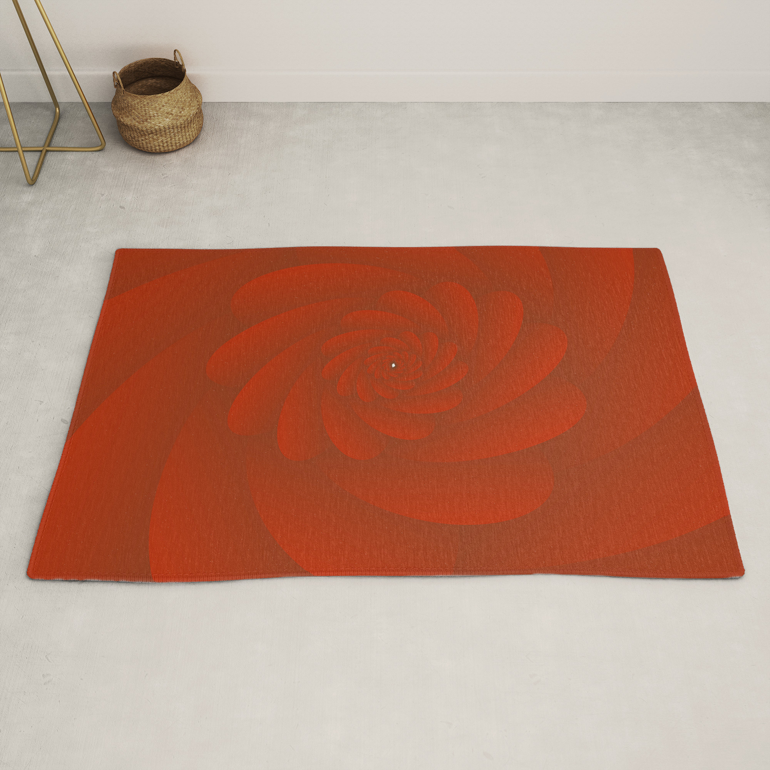 3d Red Rose Rug By Rizwana Society6