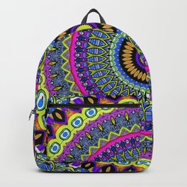 vivid boho mandala Backpack