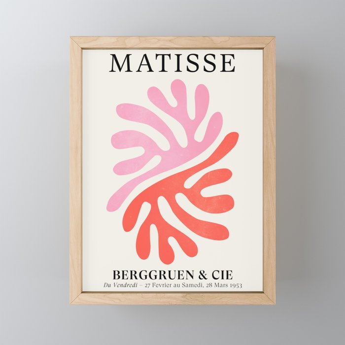 Star Leaves: Matisse Color Series | Mid-Century Edition Framed Mini Art Print