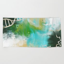 Abstract DNA Beach Towel