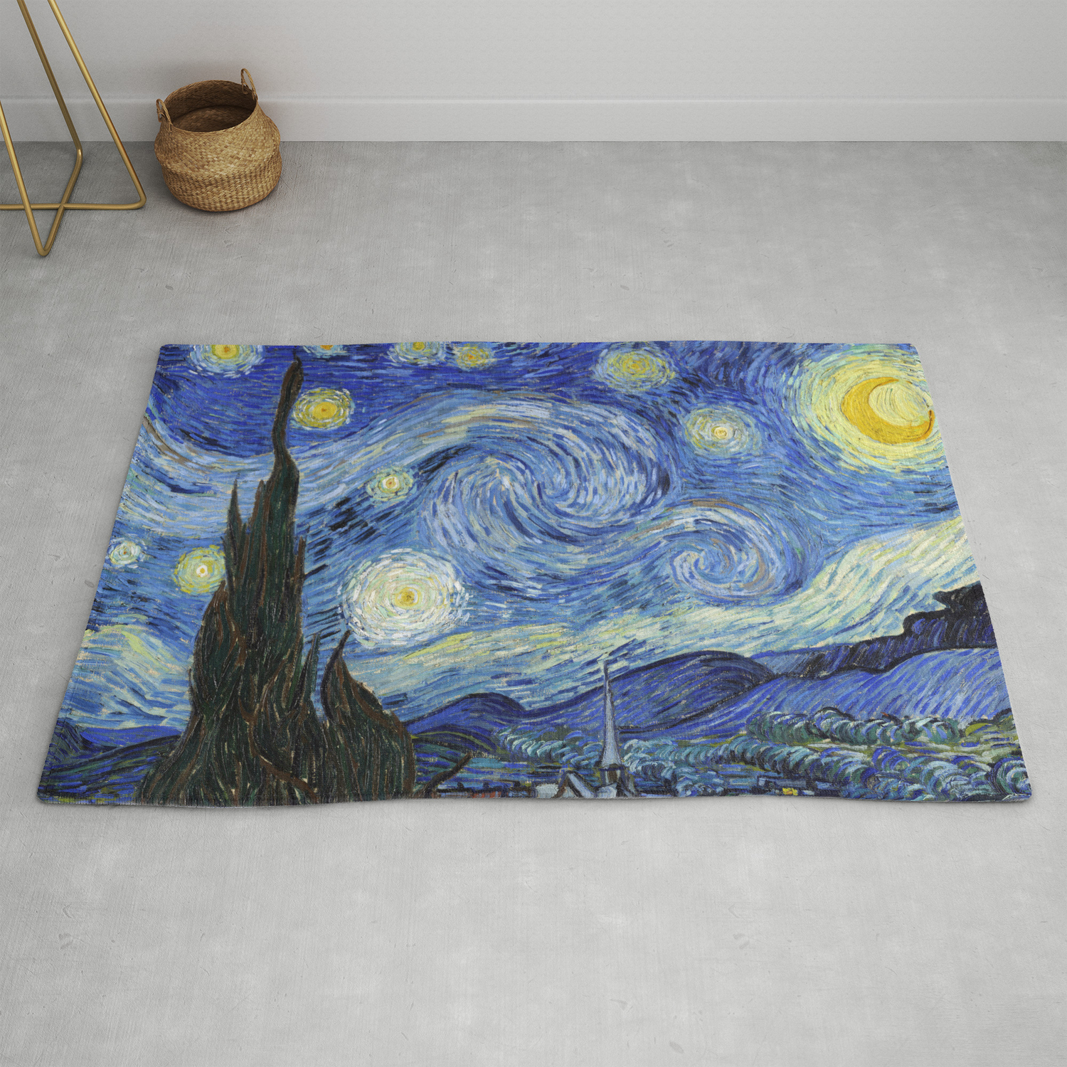 Rikki Knight Van Gogh Starry Night Design Ceramic Art Tile 6 x 6 