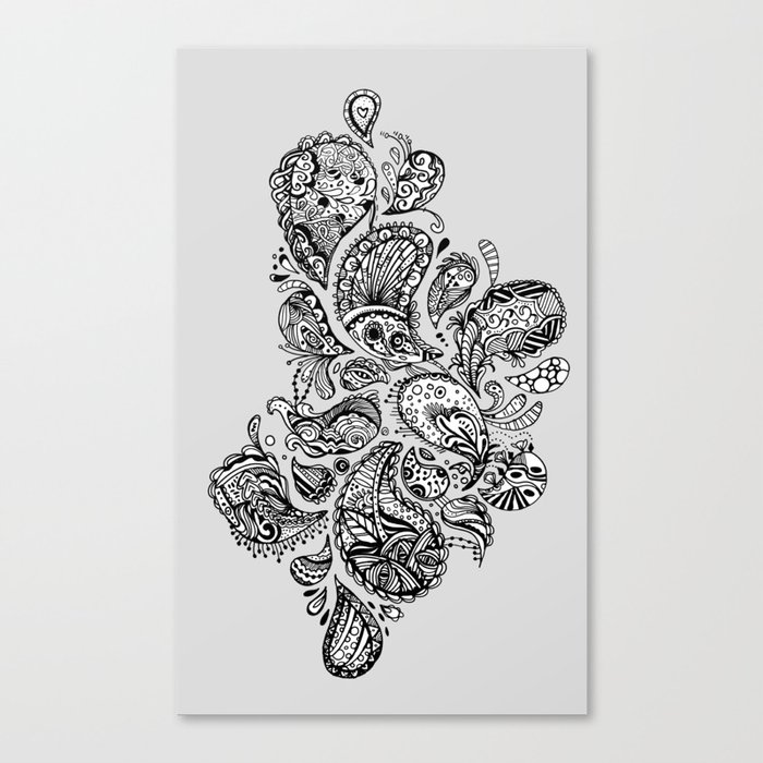Extraterrestrial Paisley Canvas Print