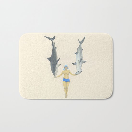 The Shark Charmer Bath Mat