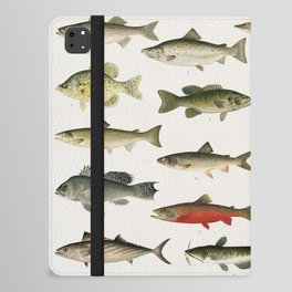 Illustrated Denton Fish Chart of Fishes of North America iPad Folio Case