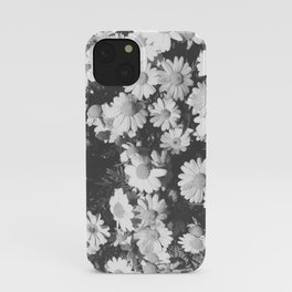 Black and White Flowers iPhone Case