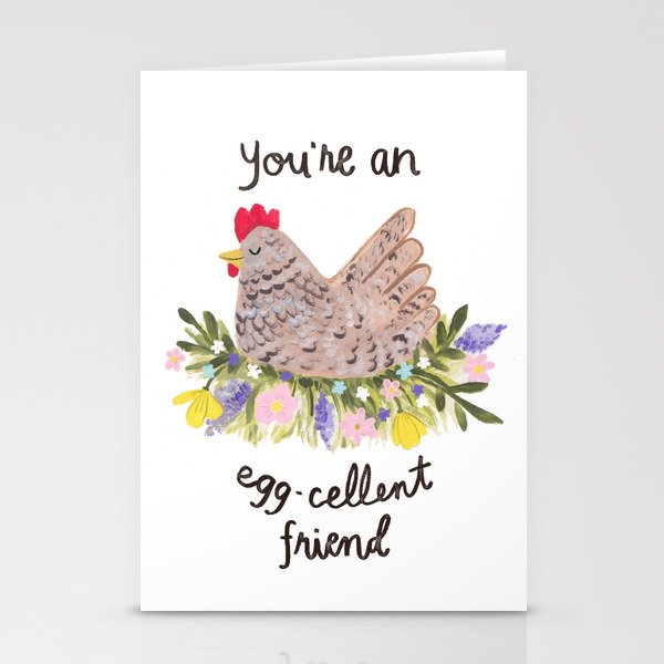 You're an Egg-cellent Friend Stationery Cards