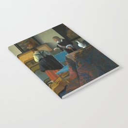 The Music Lesson, 1662-1663 by Johannes Vermeer Notebook