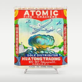 Atomic Vintage Firecrackers Shower Curtain