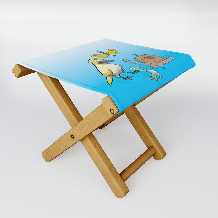 'The Adventures of Larry Lizard' - Group Folding Stool