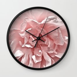 Pink Blush Rose Wall Clock