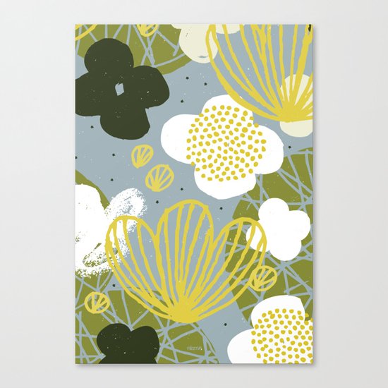 Kokedama Garden by Friztin Canvas Print