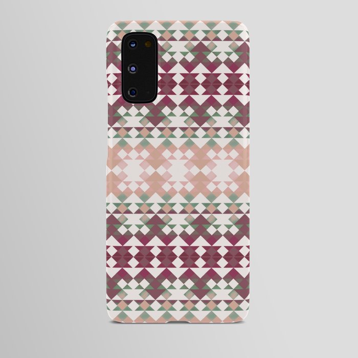 Small diamond pink and green pattern Android Case