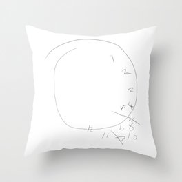 Hannibal - Will Graham Clock Drawing Throw Pillow