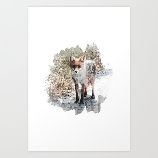 How I met a Fox Art Print