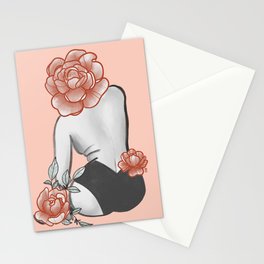 peonies Stationery Cards