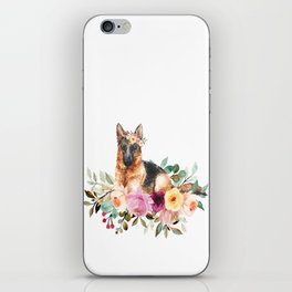 Dog Flower iPhone Skin