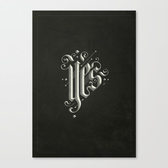 Yes Canvas Print