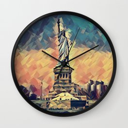 The Statue of Liberty in New York City Wall Clock