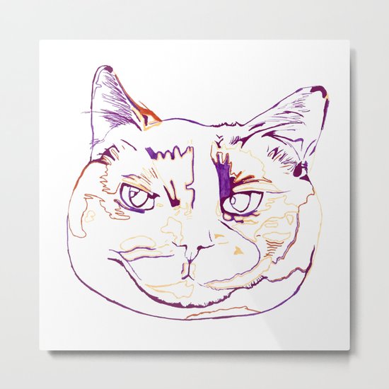 Torti Kitty Metal Print
