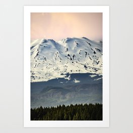 Mount St. Helens at Sunset Art Print