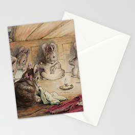 Mice sewing - Beatrix Potter Stationery Card