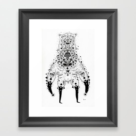 Crab Man Framed Art Print