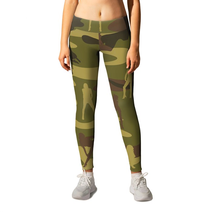 Sexy Woodland Military Camo and Sexy Girls Leggings