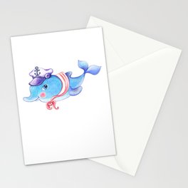 Cute Dolphin Baby Stationery Card
