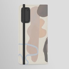 Organic Abstract in neutral tones Android Wallet Case