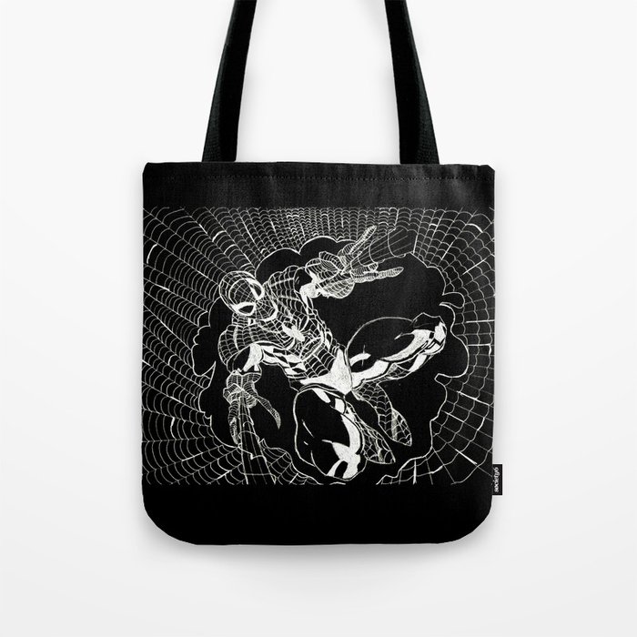 SPIDEY BLACK AND WHITE Tote Bag
