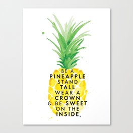 Pineapple Painting Canvas Prints For Any Decor Style Society6