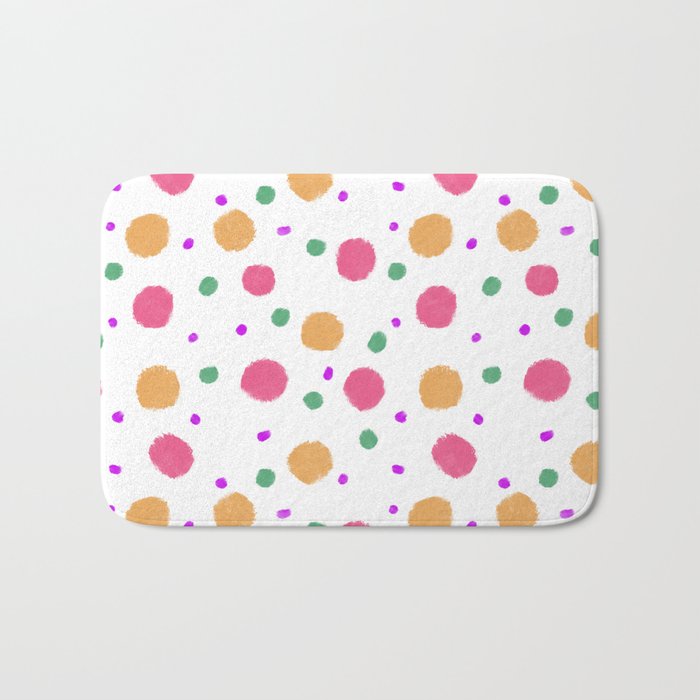 BRIGHT SUMMER ARTIST SPOTS Bath Mat