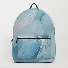 Abstract hand painted alcohol ink texture  Backpack