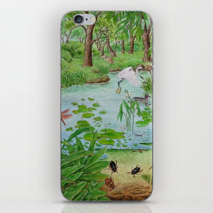 A Day of Forest (4). (the lake ecosystem) iPhone Skin
